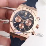 Perfect Replica Audemars Piguet Royal Oak 41 Rose Gold Chronograph Watches